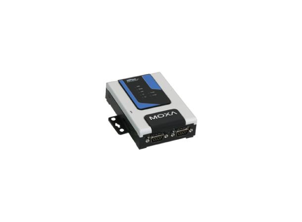 Moxa Nport 6250-S-SC 2 port single mode, SC con. 12-48V, adapter 